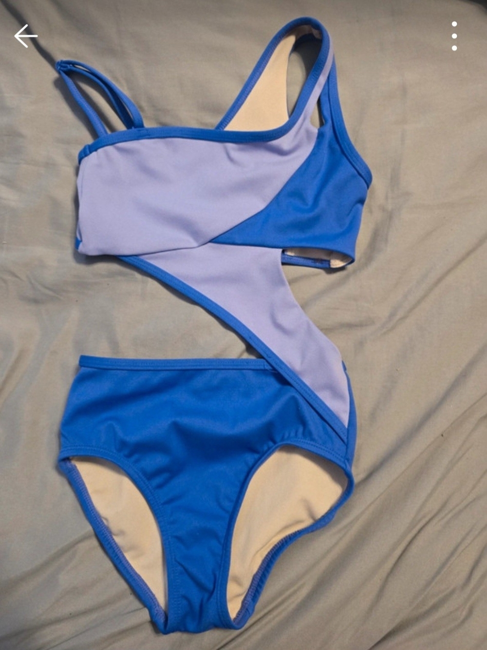 Jo & Jax  Blue & Lavendar Cutout One-Piece Leotard